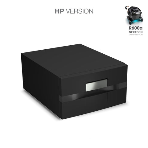 Ⓜ️🔵🔵🔵 Vitrifrigo D30A HP - Frigo-Freezer, Apertura a cassetto, Nero, 30 Litri, Serie COMPACT DRAWER, Termostato Digitale, A x L x P 25x44x70.2 cm