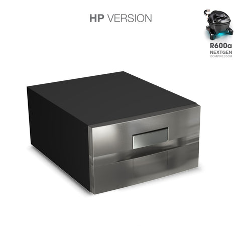 Ⓜ️🔵🔵🔵 Vitrifrigo D30A HP - Frigo-Freezer, Apertura a cassetto, Sport Grey, 30 Litri, Serie COMPACT DRAWER, Termostato Digitale, A x L x P 25x44x70.2 cm