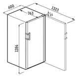 Ⓜ️🔵🔵🔵 LIEBHERR WPbl 4201 GrandCru - Cantinetta da libera installazione, GARANZIA 10 ANNI INCLUSA* originale LIEBHERR, 141 bottiglie, 1 zona, Nero e Vetro, 128,4 x 60 cm, Nuova classe F