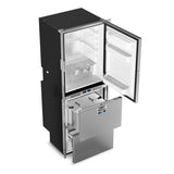 Ⓜ️🔵🔵🔵 Vitrifrigo DRW360A - Frigo-freezer a cassetto doppio, Frigo a porta singola, All in One, 307 Litri, Acciaio Inox, Luce LED interna, NO-Frost Totale, A x L x P 173x68.2x59.5 cm