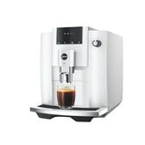 Ⓜ️🔵🔵🔵 JURA E4 Piano White - Macchina da caffè espresso COMPLETAMENTE AUTOMATICA, colore Piano White, 5 Bevande