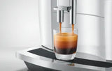 Ⓜ️🔵🔵🔵 JURA E4 Piano White - Macchina da caffè espresso COMPLETAMENTE AUTOMATICA, colore Piano White, 5 Bevande