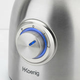Ⓜ️🔵🔵🔵 H.Koenig MXK32 - Frullatore di alta qualità con LAMA IN TITANIO (ideale per tritare ghiaccio), caraffa in VETRO e corpo INOX