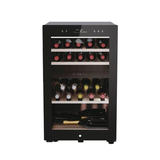 Ⓜ️🔵🔵🔵 Haier HWS42GDAU1 - Cantinetta vino dual zone, Wine Bank 50, Serie 7, Libera installazione, 2 zone, 42 bottiglie, Luce LED, Classe G, NERA, L x P x A (mm) 497x585x820