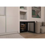 Ⓜ️🔵🔵🔵 CANDY CWC023 DiVino - Cantinetta vino, 23 bottiglie, 1 zona, libera installazione, 3 ripiani in legno, nera, L x P x A (mm) 475x456x630, connessa con App