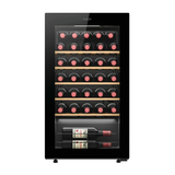 Ⓜ️🔵🔵🔵 CANDY CWC034 DiVino (nuovo logo) - [📦🚨Spedizione immediata!🚚💨] Cantinetta vino, 34 bottiglie, 1 zona, libera installazione, 5 ripiani in legno, nera, L x P x A (mm) 475x456x850, connessa con App