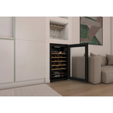 Ⓜ️🔵🔵🔵 CANDY CWC034 DiVino (nuovo logo) - [📦🚨Spedizione immediata!🚚💨] Cantinetta vino, 34 bottiglie, 1 zona, libera installazione, 5 ripiani in legno, nera, L x P x A (mm) 475x456x850, connessa con App
