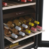 Ⓜ️🔵🔵🔵 Haier HWS42GDAU1 - Cantinetta vino dual zone, Wine Bank 50, Serie 7, Libera installazione, 2 zone, 42 bottiglie, Luce LED, Classe G, NERA, L x P x A (mm) 497x585x820