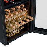 Ⓜ️🔵🔵🔵 Haier HWS32GDG - Cantinetta vino a 2 zone, Wine Bank 50, Serie 5, Libera installazione, 32 bottiglie, Luce LED,  L x P x A (mm) 475x456x850, Classe G