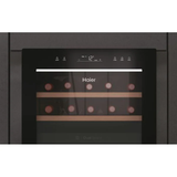 Ⓜ️🔵🔵🔵 Haier HWS42GDAU1 - Cantinetta vino dual zone, Wine Bank 50, Serie 7, Libera installazione, 2 zone, 42 bottiglie, Luce LED, Classe G, NERA, L x P x A (mm) 497x585x820