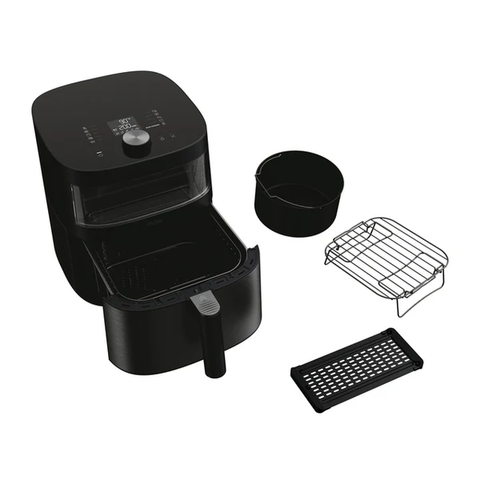 Ⓜ️🔵🔵🔵 Haier HAF5TWA3 011 - [📦🚨Spedizione immediata!🚚💨] Friggitrice ad aria con finestra di controllo, Capienza 7 litri, Potenza 2000 W, Range di temperatura 40°-200°, 9 in 1, accessori extra inclusi, LAVABILE IN LAVASTOVIGLIE