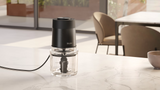 Ⓜ️🔵🔵🔵 Haier HCH5B1 011 - Tritatutto I-Master Serie 5, Nero, 4 lame in acciaio inox, 2 livelli di velocità, Ciotola in vetro 0,5 litri
