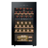 Ⓜ️🔵🔵🔵 Haier HWS32GDG - Cantinetta vino a 2 zone, Wine Bank 50, Serie 5, Libera installazione, 32 bottiglie, Luce LED,  L x P x A (mm) 475x456x850, Classe G