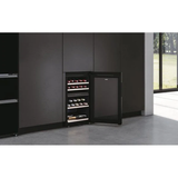 Ⓜ️🔵🔵🔵 Haier HWS42GDAU1 - Cantinetta vino dual zone, Wine Bank 50, Serie 7, Libera installazione, 2 zone, 42 bottiglie, Luce LED, Classe G, NERA, L x P x A (mm) 497x585x820
