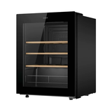 Ⓜ️🔵🔵🔵 CANDY CWC023 DiVino - Cantinetta vino, 23 bottiglie, 1 zona, libera installazione, 3 ripiani in legno, nera, L x P x A (mm) 475x456x630, connessa con App