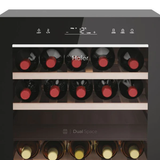 Ⓜ️🔵🔵🔵 Haier HWS42GDAU1 - Cantinetta vino dual zone, Wine Bank 50, Serie 7, Libera installazione, 2 zone, 42 bottiglie, Luce LED, Classe G, NERA, L x P x A (mm) 497x585x820