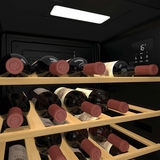 Ⓜ️🔵🔵🔵 CANDY CWC034 DiVino (nuovo logo) - [📦🚨Spedizione immediata!🚚💨] Cantinetta vino, 34 bottiglie, 1 zona, libera installazione, 5 ripiani in legno, nera, L x P x A (mm) 475x456x850, connessa con App