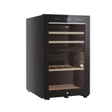 Ⓜ️🔵🔵🔵 Haier HWS42GDAU1 - Cantinetta vino dual zone, Wine Bank 50, Serie 7, Libera installazione, 2 zone, 42 bottiglie, Luce LED, Classe G, NERA, L x P x A (mm) 497x585x820
