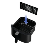 Ⓜ️🔵🔵🔵 Haier HAF5TWA3 011 - [📦🚨Spedizione immediata!🚚💨] Friggitrice ad aria con finestra di controllo, Capienza 7 litri, Potenza 2000 W, Range di temperatura 40°-200°, 9 in 1, accessori extra inclusi, LAVABILE IN LAVASTOVIGLIE