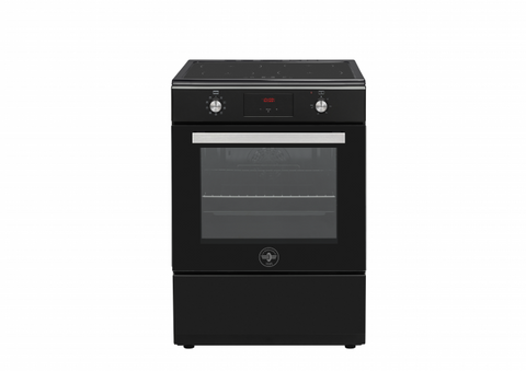 Ⓜ️🔵🔵🔵 LA GERMANIA SE664INE - Cucina, Piano Induzione, Nero Opaco, Serie Futura, 4 Zone a induzione, Forno Elettrico Multifunzione, 60x60 cm, Nuova Classe A