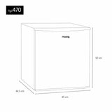 Ⓜ️🔵🔵🔵 H.Koenig FGX470 - [📦🚨Spedizione immediata!🚚💨] Mini frigo COMPATTISSIMO con CELLETTA FREEZER, a posa libera, colore NERO, volume 45 litri, altezza 51 cm, Nuova classe energetica E