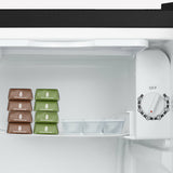 Ⓜ️🔵🔵🔵 H.Koenig FGX470 - Mini frigo COMPATTISSIMO con CELLETTA FREEZER, a posa libera, colore NERO, volume 45 litri, altezza 51 cm, Nuova classe energetica E