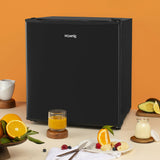 Ⓜ️🔵🔵🔵 H.Koenig FGX470 - Mini frigo COMPATTISSIMO con CELLETTA FREEZER, a posa libera, colore NERO, volume 45 litri, altezza 51 cm, Nuova classe energetica E