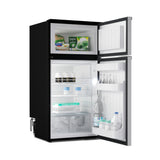 Ⓜ️🔵🔵🔵 Vitrifrigo DP150i CHR - Frigo-Freezer, Doppia Porta, 150 Litri, Grigio, Serie Chromelock, Luce LED, AxLxP 109.x52.6x53 cm