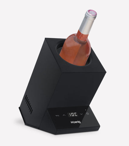 Ⓜ️🔵🔵🔵 H.Koenig LVX26 - [📦🚨Spedizione immediata!🚚💨] Raffreddatore per bottiglia di vino, da tavolo, SEAU À GLACE ELETTRICO, secchiello per vino elettrico