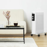 Ⓜ️🔵🔵🔵 H.Koenig WARM90 - Termosifone ad olio, Radiatore portatile a BASSISSIMO CONSUMO ENERGETICO, riscalda 20 metri cubi