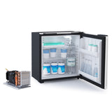 Ⓜ️🔵🔵🔵 Vitrifrigo C25LP - Frigo-Freezer, Porta singola, 25 Litri, Serie Airlock, Grigio, Luce LED, Vent Position, A x L x P 44.2x42x32.2 cm