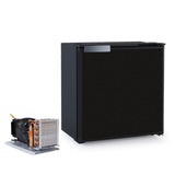 Ⓜ️🔵🔵🔵 Vitrifrigo C25LP - Frigo-Freezer, Porta singola, 25 Litri, Serie Airlock, Nero, Luce LED, Vent Position, A x L x P 44.2x42x32.2 cm