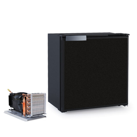 Ⓜ️🔵🔵🔵 Vitrifrigo C25LP - Frigo-Freezer, Porta singola, 25 Litri, Serie Airlock, Nero, Luce LED, Vent Position, A x L x P 44.2x42x32.2 cm
