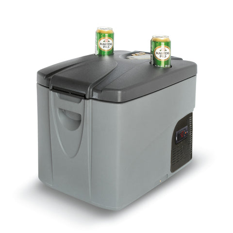 Ⓜ️🔵🔵🔵 Vitrifrigo C29M - Frigo-Freezer Portatile, Termostato Meccanico, 29 L, Grigio, Luce LED Interna, A x L x P 39x53x34.5 cm
