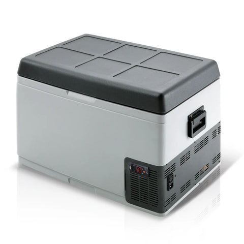 Ⓜ️🔵🔵🔵 Vitrifrigo C65L - Frigo-Freezer Portatile, Termostato Elettrico Led, 65 L, Grigio, Luce LED Interna, A x L x P 45.8x76.5x51 cm