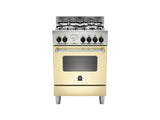 Ⓜ️🔵🔵🔵 LA GERMANIA AMN664ECRT - [📦🚨Spedizione immediata!🚚💨] Cucina 4 fuochi gas, Forno Elettrico Singolo, 60x60 cm, Crema Opaco, Serie Americana, Classe A