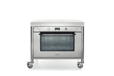 Ⓜ️🔵🔵🔵👌 Alpes F90 - Forno elettrico da incasso, largo cm 90, con camera di cottura in acciaio inox, capacità 104 litri