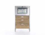 Ⓜ️🔵🔵🔵👌 Alpes F90 - Forno elettrico da incasso, largo cm 90, con camera di cottura in acciaio inox, capacità 104 litri
