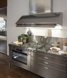 Ⓜ️🔵🔵🔵👌 Alpes SEA/130-2 - Cappa elettronica aspirante a 2 motoaspiratori da 1600 MC/H, acciaio inox, 130cm