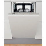 Ⓜ️🔵🔵🔵👌 Whirlpool WSIC 3M17 - Lavastoviglie SLIM incasso 45cm, colore ARGENTO, 10 coperti, Nuova classe F