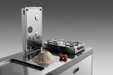 Ⓜ️🔵🔵🔵 Alpes R 50/4G - Piano cottura ribaltabile o da appoggio in acciaio inox a 4 fuochi