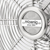 Ⓜ️🔵🔵🔵👌 H.Koenig JOE50 BIANCO - Ventilatore, ALTISSIMA QUALITÀ, completamente in METALLO, colore BIANCO, BASSA RUMOROSITÀ, diametro 25 cm