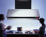 Ⓜ️🔵🔵🔵👌 Alpes SEA/130-2 - Cappa elettronica aspirante a 2 motoaspiratori da 1600 MC/H, acciaio inox, 130cm