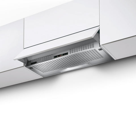 Ⓜ️🔵🔵🔵 Faber 2156 SRM LG/X A90 - Cappa da incasso per pensile a 2 motori, FILTRI ANTIGRASSO IN METTALO INCLUSI, grigio chiaro e acciaio inox, 90 cm, 2 luci LED