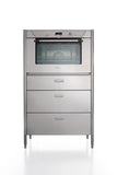 Ⓜ️🔵🔵🔵👌 Alpes F90 - Forno elettrico da incasso, largo cm 90, con camera di cottura in acciaio inox, capacità 104 litri