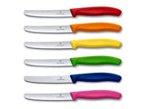 Ⓜ️🔵🔵🔵 VICTORINOX V-6.78 39.6G - Set di 6 coltelli da tavola o cucina Swiss Classic con manici colorati assortiti