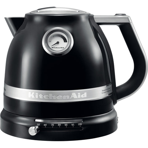 Ⓜ️🔵🔵🔵👌 KitchenAid Artisan 5KEK1522EOB - Bollitore elettrico a temperatura regolabile, 1,5 litri, colore NERO ONICE