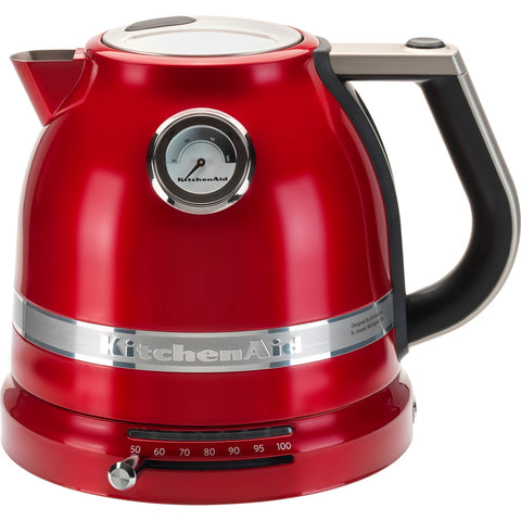 Ⓜ️🔵🔵🔵 KitchenAid Artisan 5KEK1522ECA - Bollitore elettrico a temperatura regolabile, 1,5 litri, colore ROSSO MELA METALLIZZATO