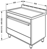 Ⓜ️🔵🔵🔵👌 Smeg C9CIMX9 - Cucina inox con piano a induzione, 90x60 cm. Classe A