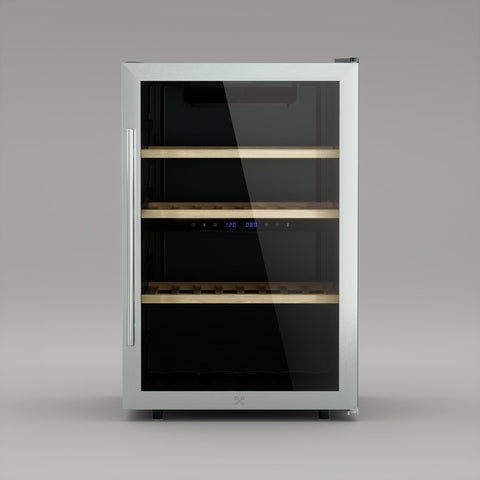 Cantinetta Del Vino Les Petits Champs Da 32 Bottiglie - Temperatura Regolabile 5-20°C, Vetro UV, 82L - Foto 4